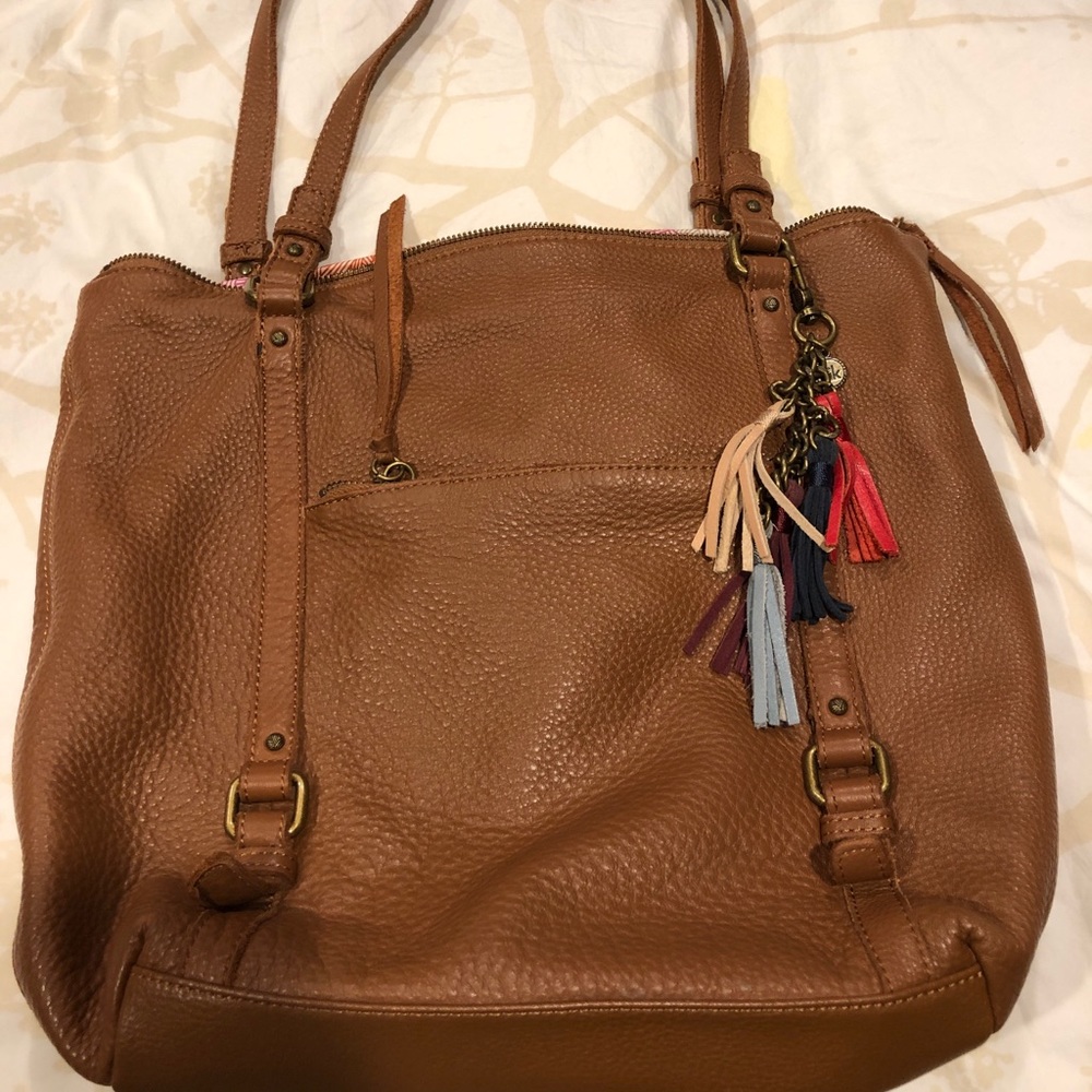 Pebbled Leather Tote